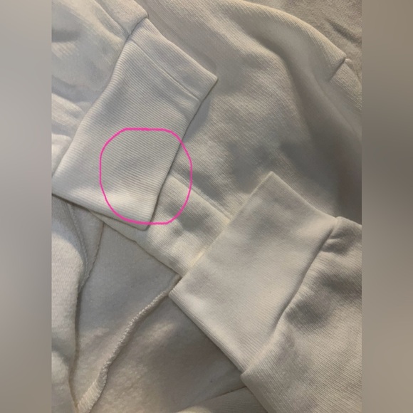 VS PINK~ White Sweatshirt w/ Red Dog Bling Design - Picture 7 of 14